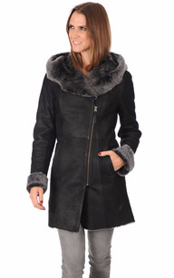 Vente manteau peau retournee femme Vente manteau peau retournee femme